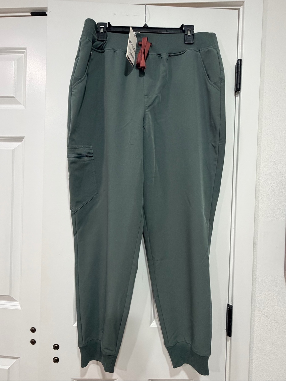 Figs Women's Forest Green Jogger with Cargo Pocket